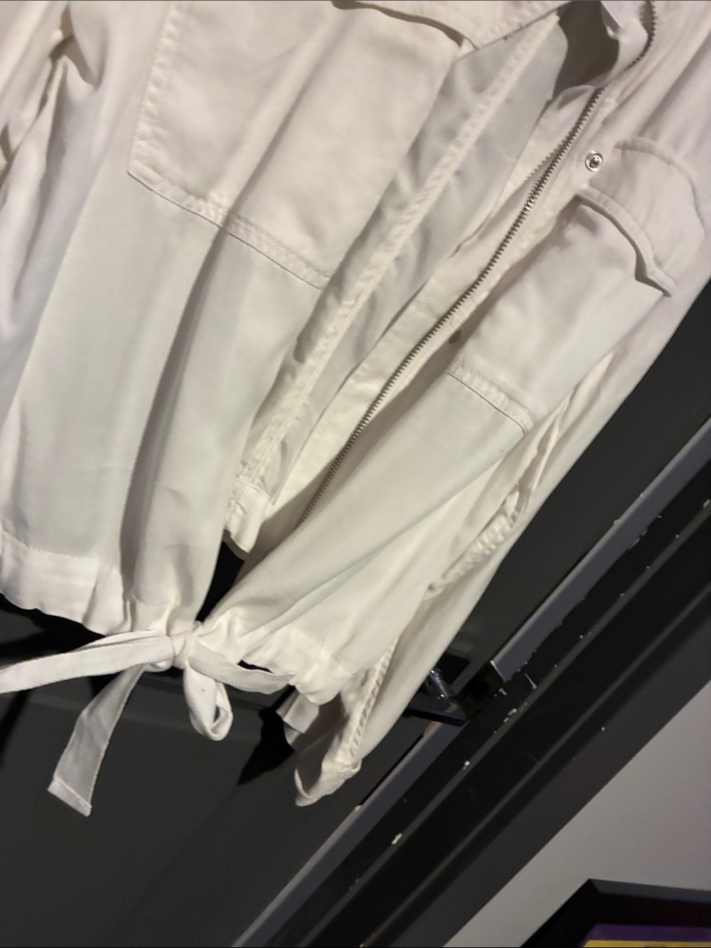 Loft white zip up jacket - Picture 4 of 7